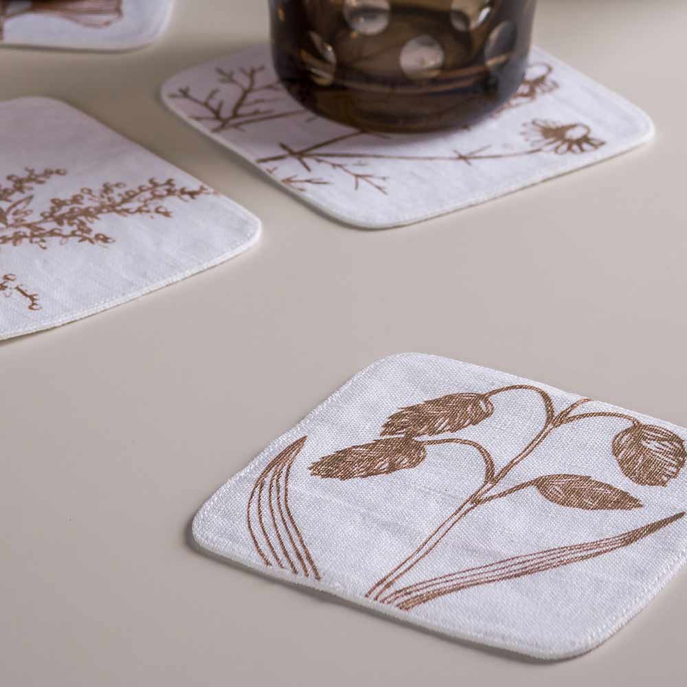 The Botanic Series Coasters Set of 4