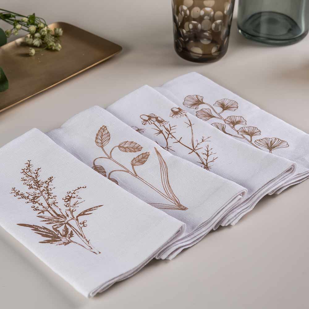 The Botanic Series Napkins Set of 4