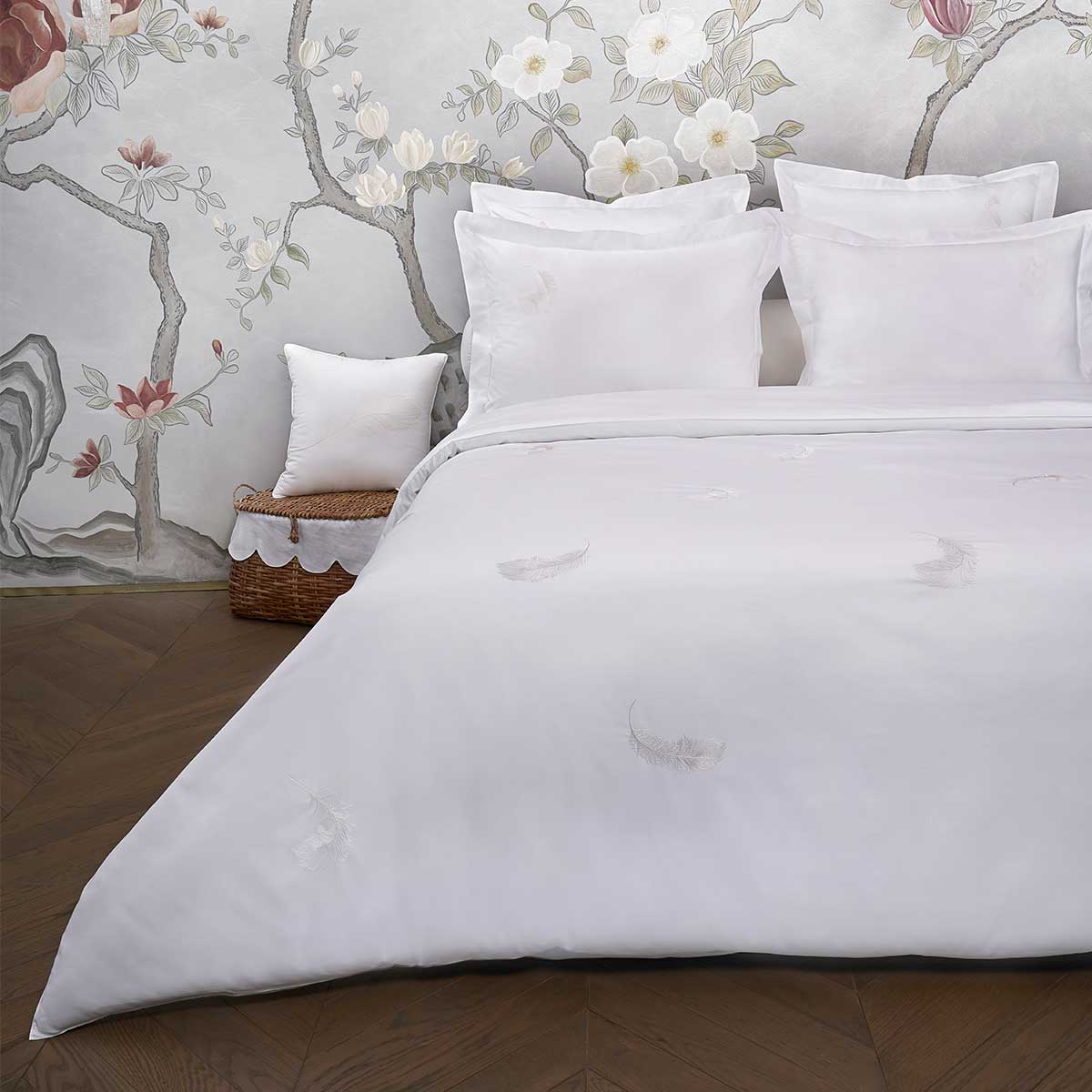feather duvet cover white