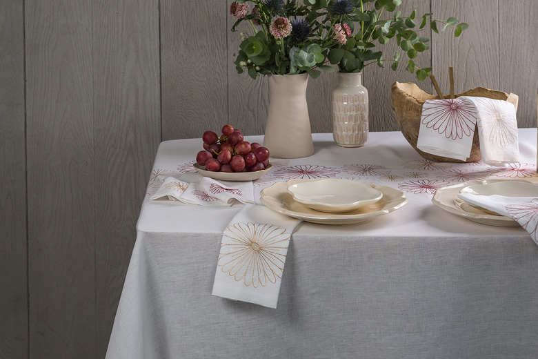 Embroidered Table Linen Sets Catherine Denoual Maison