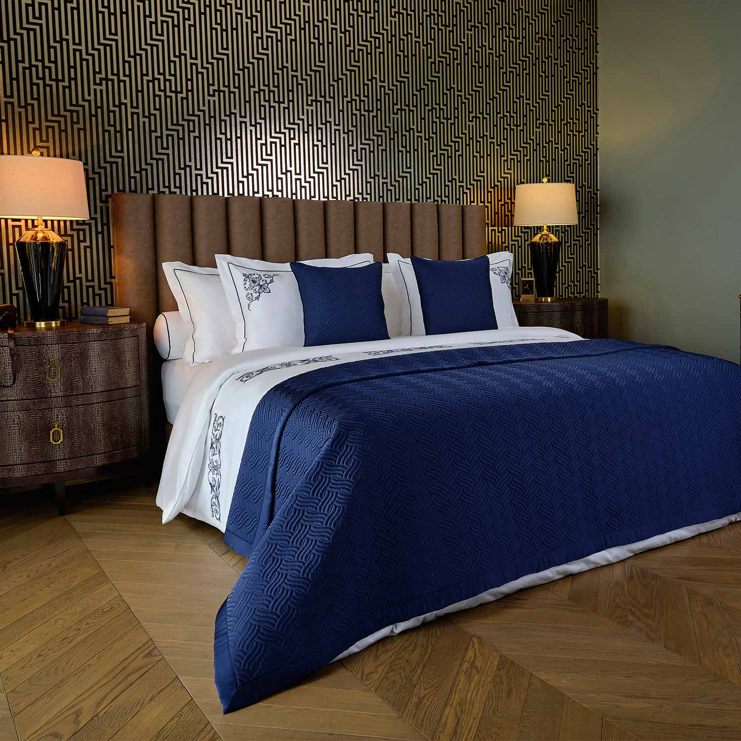 Satin Cord Pair of Pillow Shams | Catherine Denoual Maison