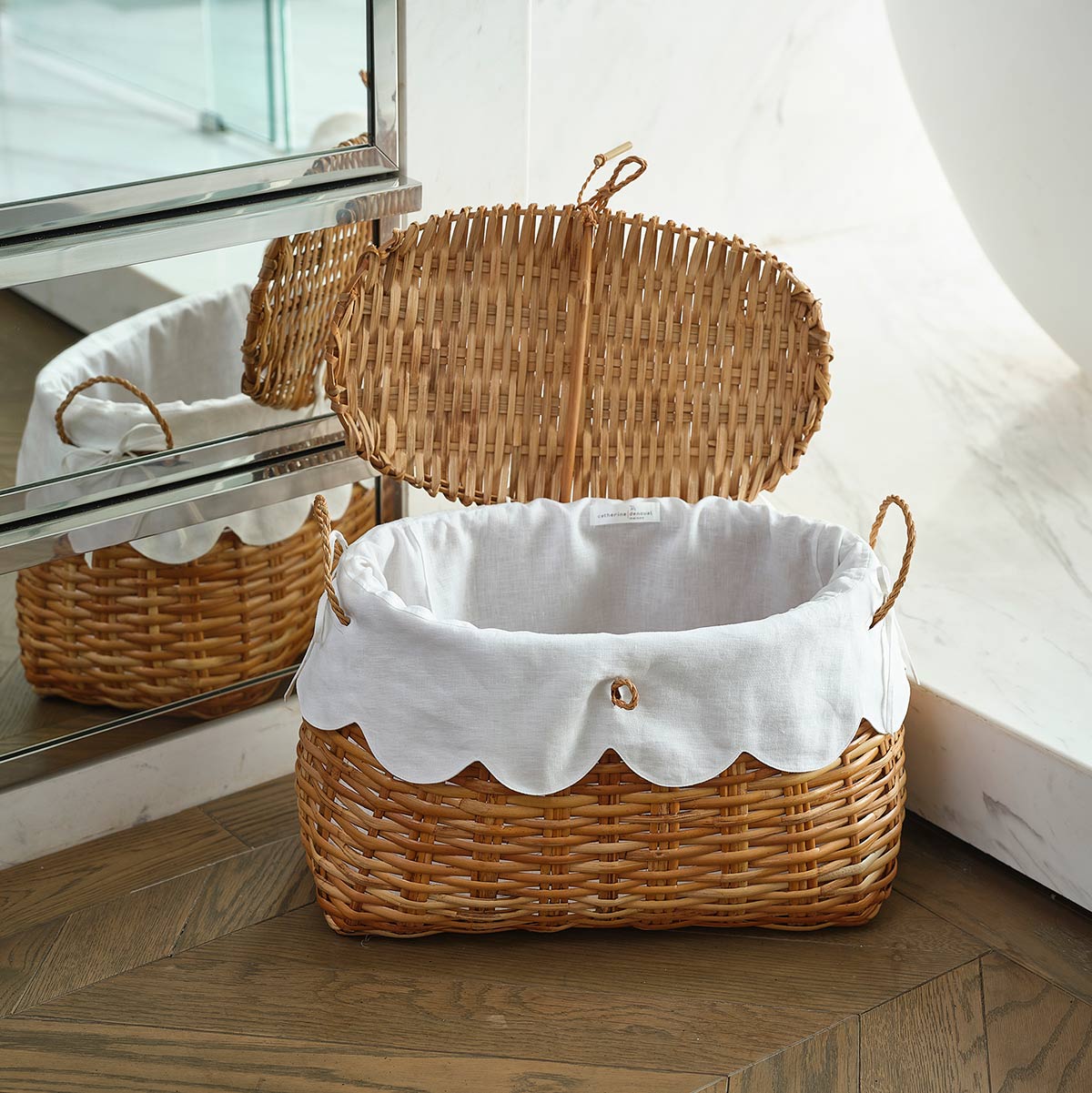 rattan basket small