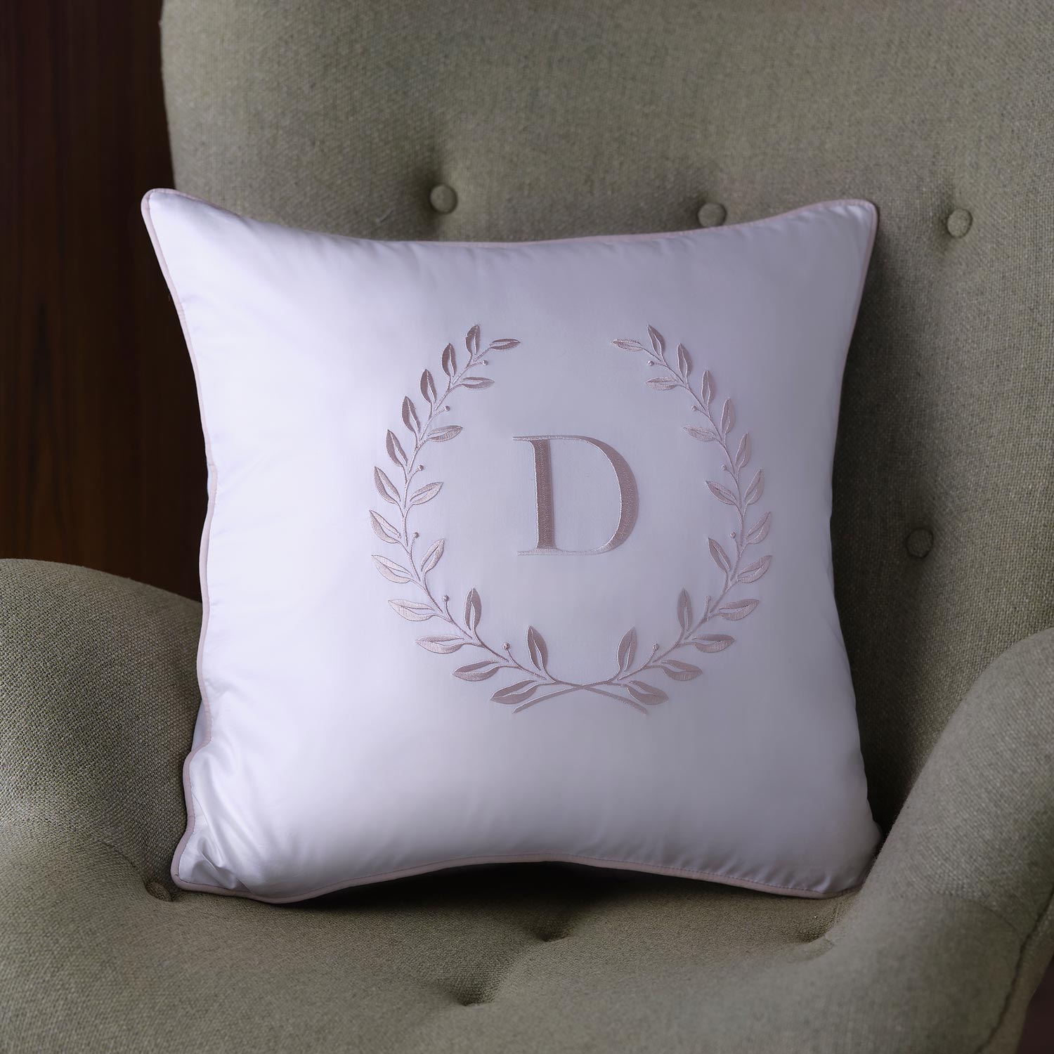 Monogram-cushion-cover-dune Monogram Cushion Cover