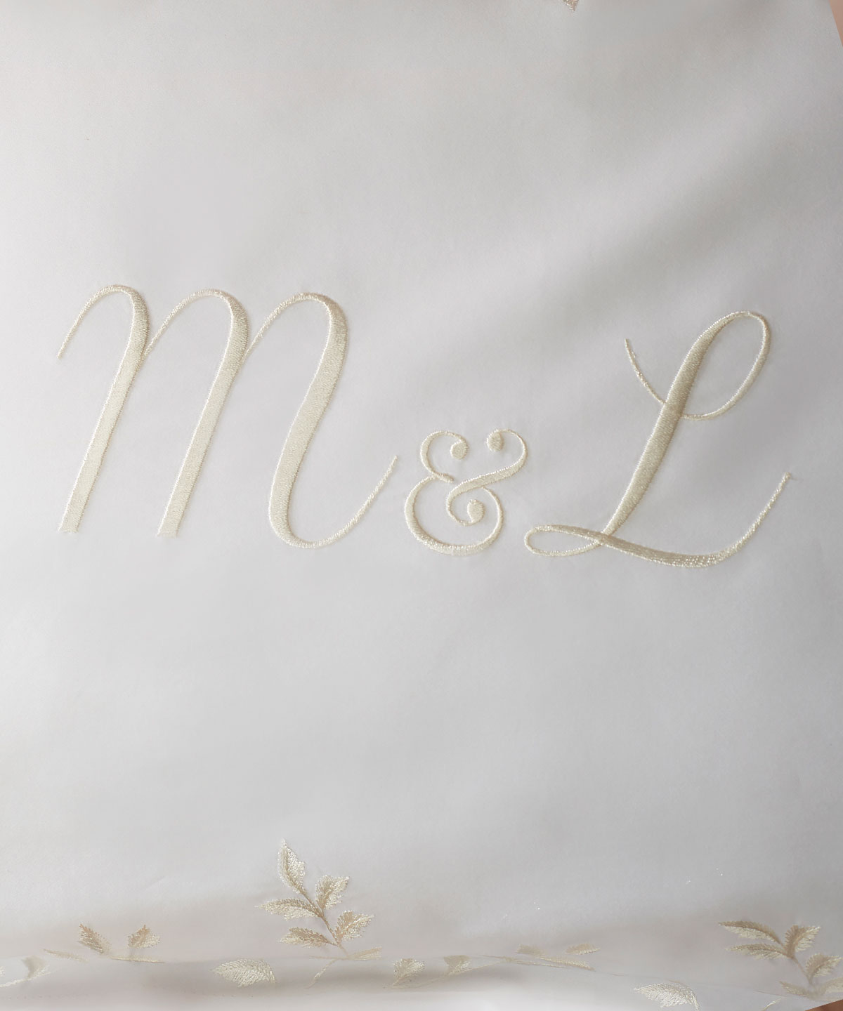 Couple Monogram Pillow Cover