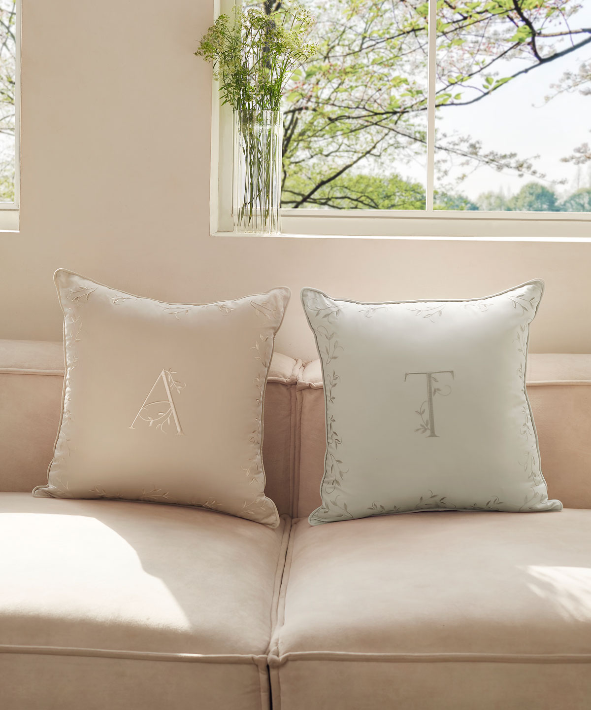 Ines Monogram Cushion Cover